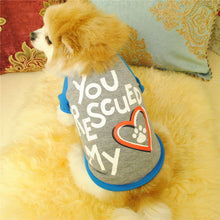 Load image into Gallery viewer, Pet Puppy Footprints  Vest  Small Pet Clothes T Shirt