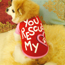Load image into Gallery viewer, Pet Puppy Footprints  Vest  Small Pet Clothes T Shirt